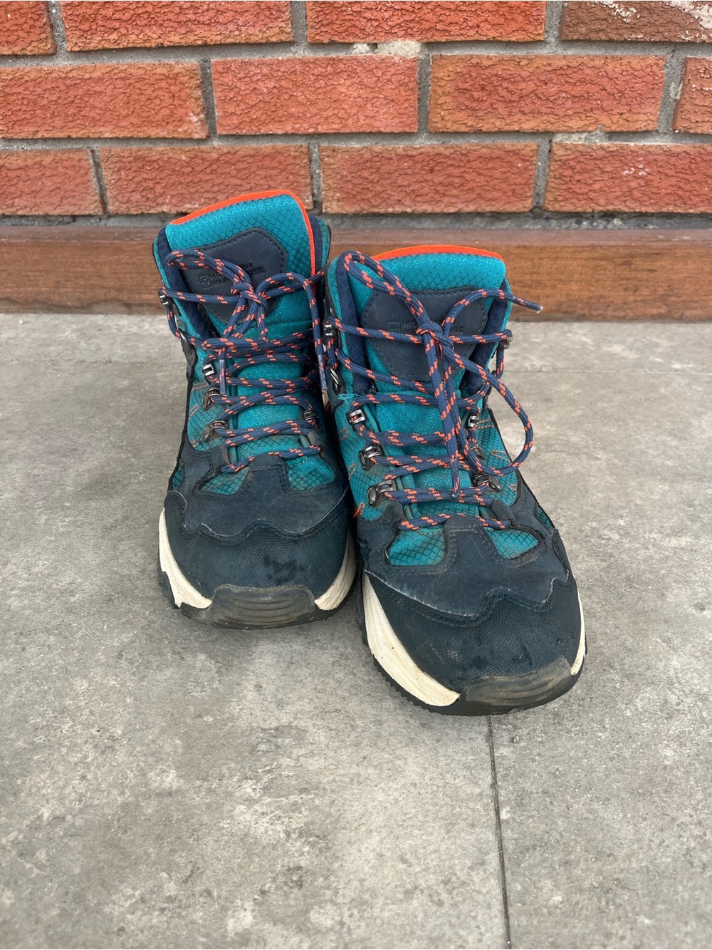 Women's Teal and Navy Hiking Boots